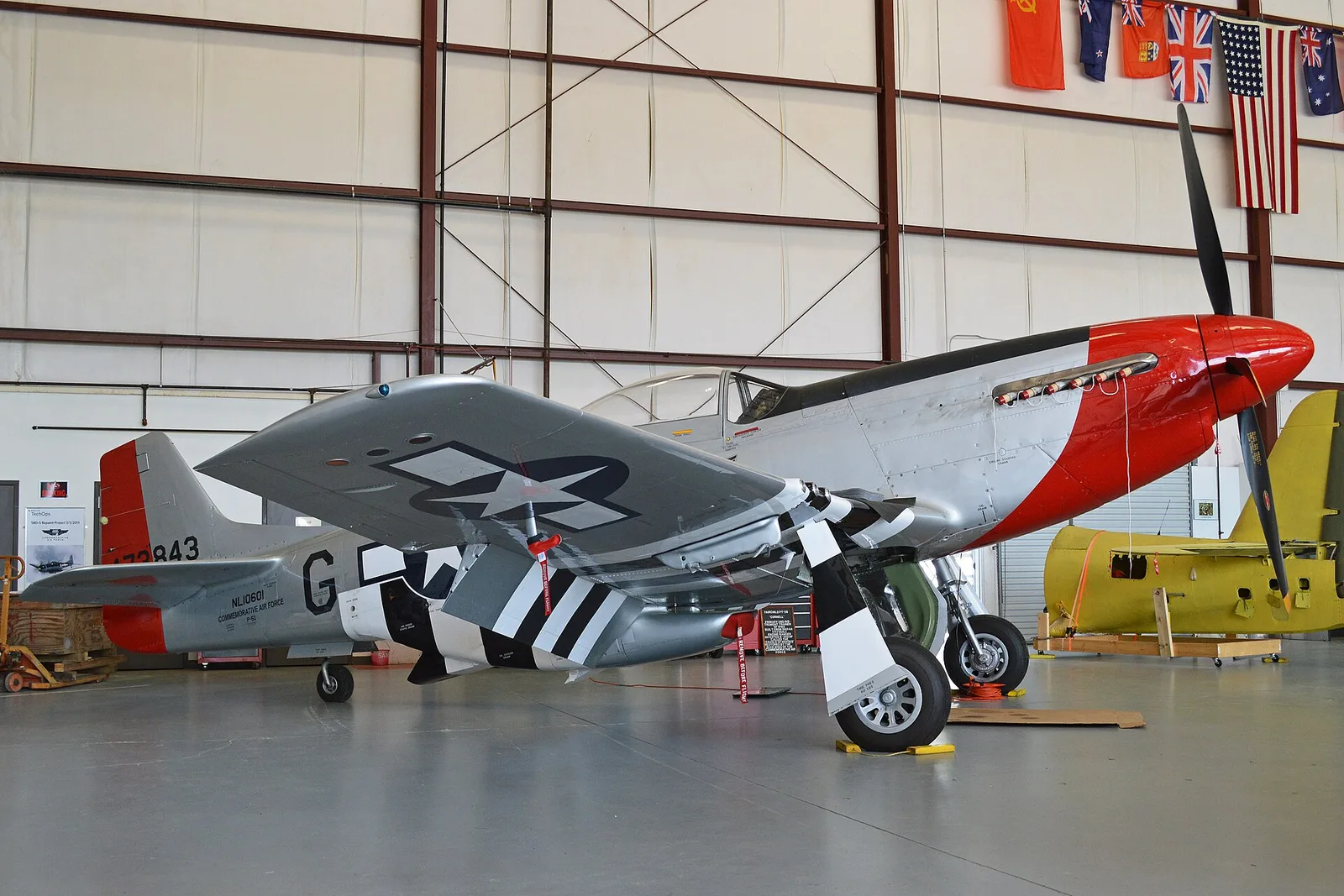 A P-51D Mustang at Atlanta Regional Airport, Falcon Field, in Peachtree City