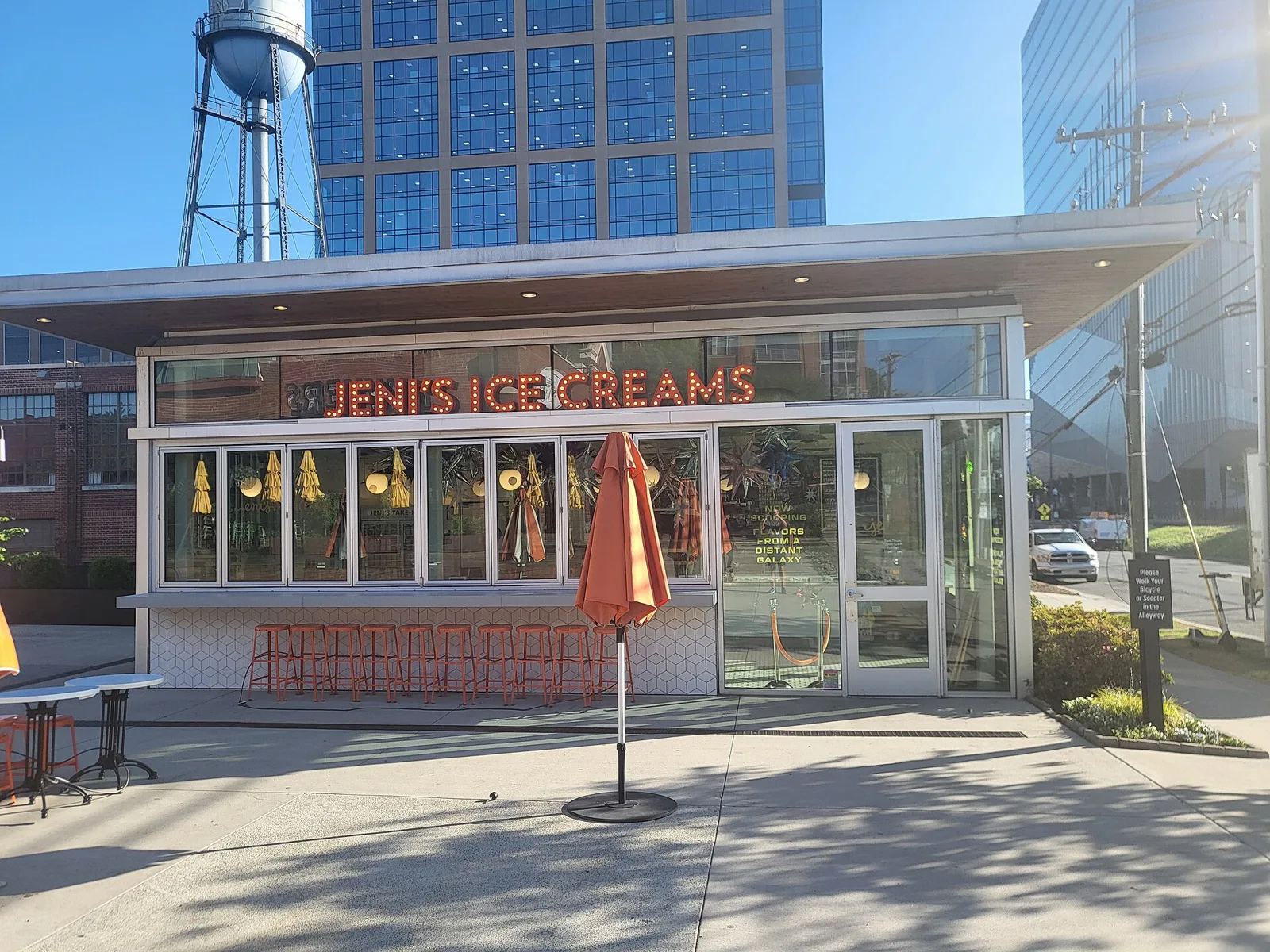 A Jeni's Splendid Ice Creams shop in Charlotte, North Carolina. The picture does not show the Peachtree City shop.