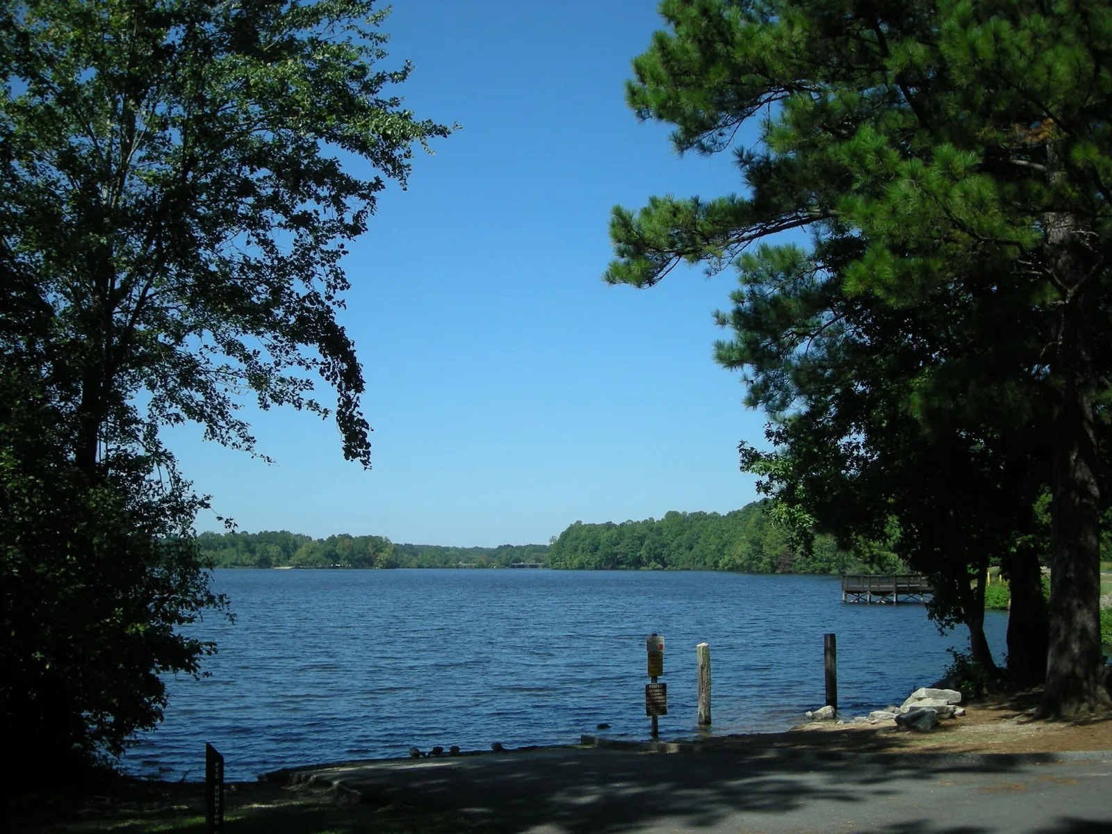 A dock on Lake Peachtree in Peachtree City